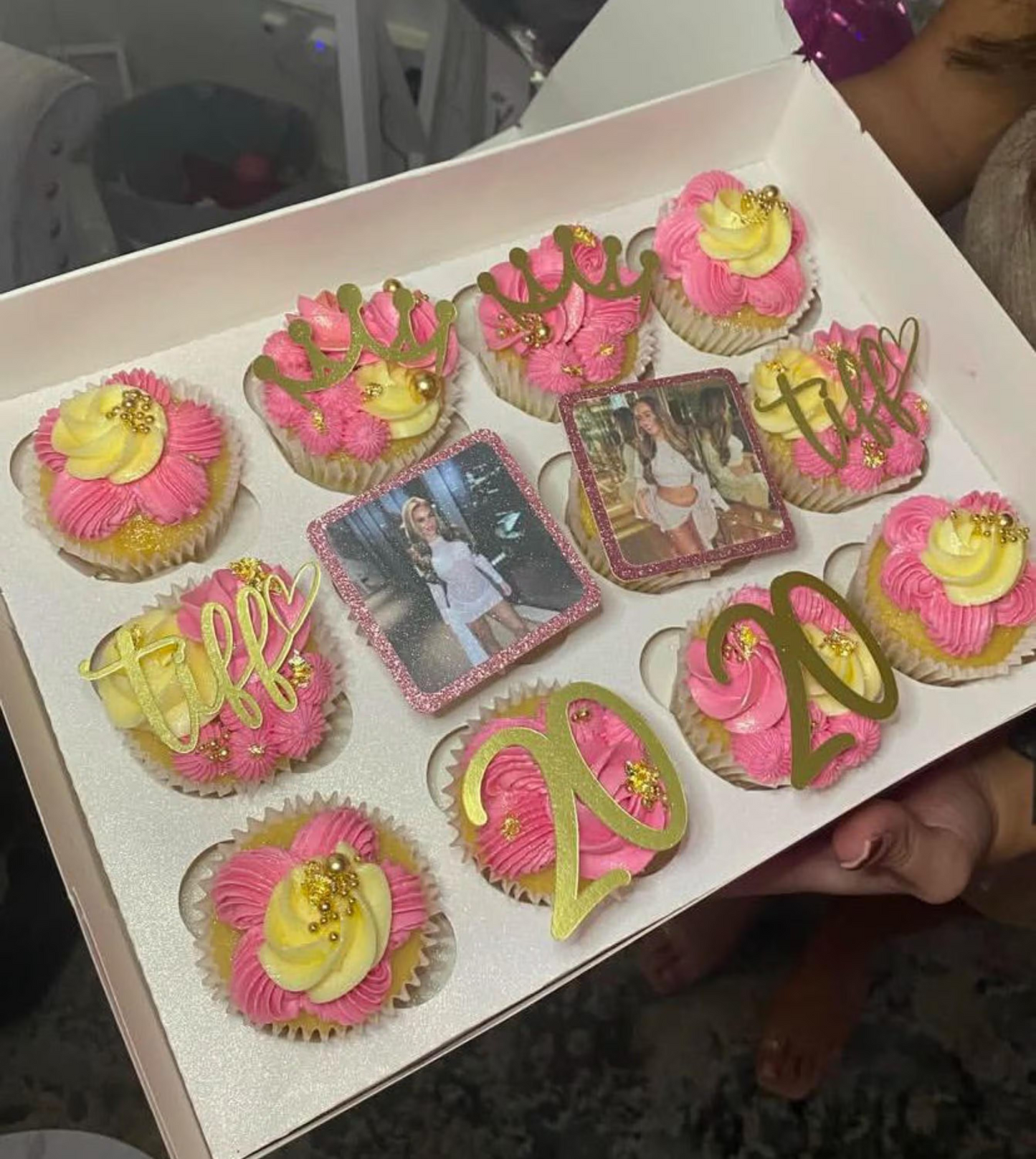 Princess Photo Personalised Birthday Cupcake Toppers
