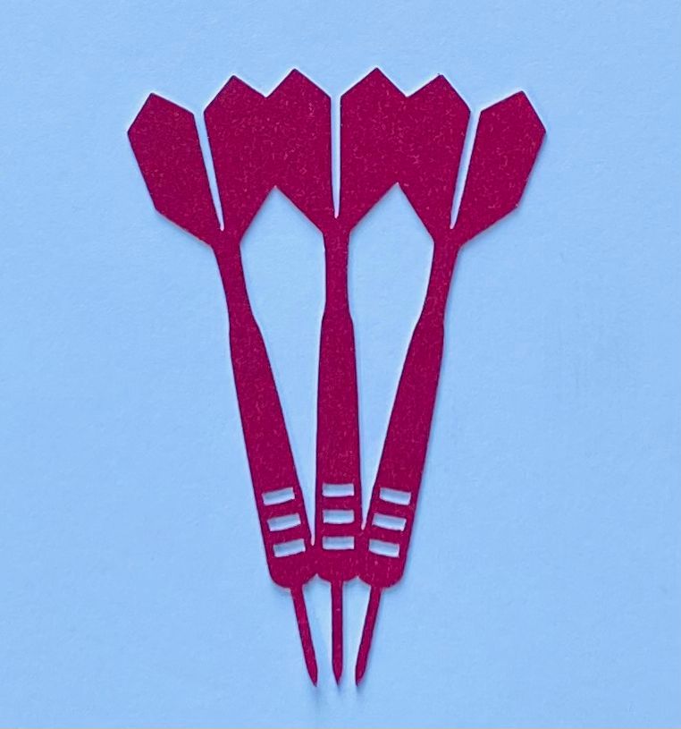 Happy Birthday Personalised Darts Fan Cupcake Toppers