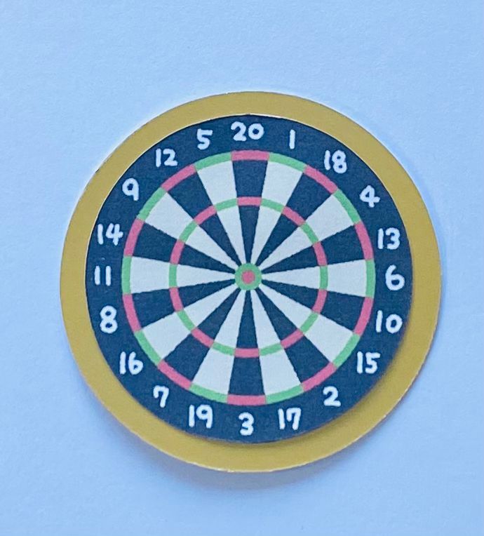Happy Birthday Personalised Darts Fan Cupcake Toppers
