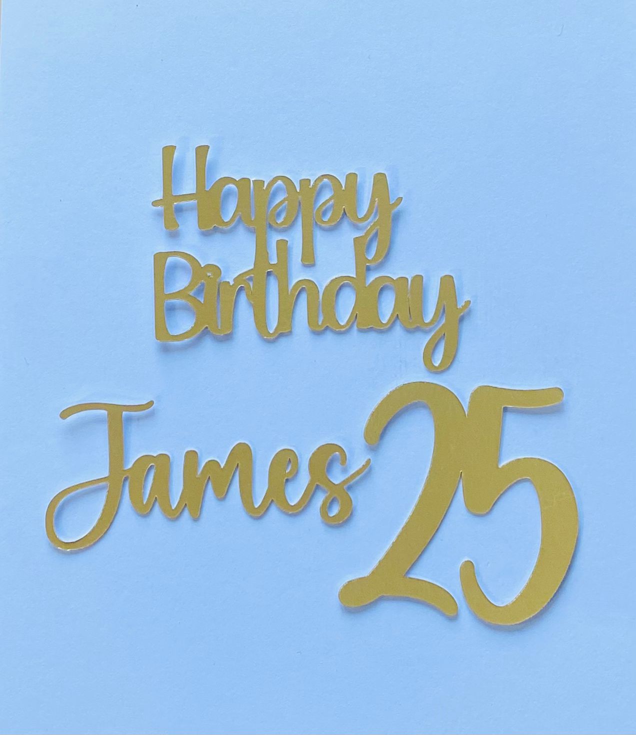 Happy Birthday Personalised Darts Fan Cupcake Toppers