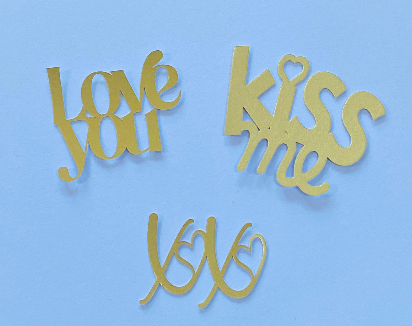 Valentines Kiss Me Cupcake Toppers